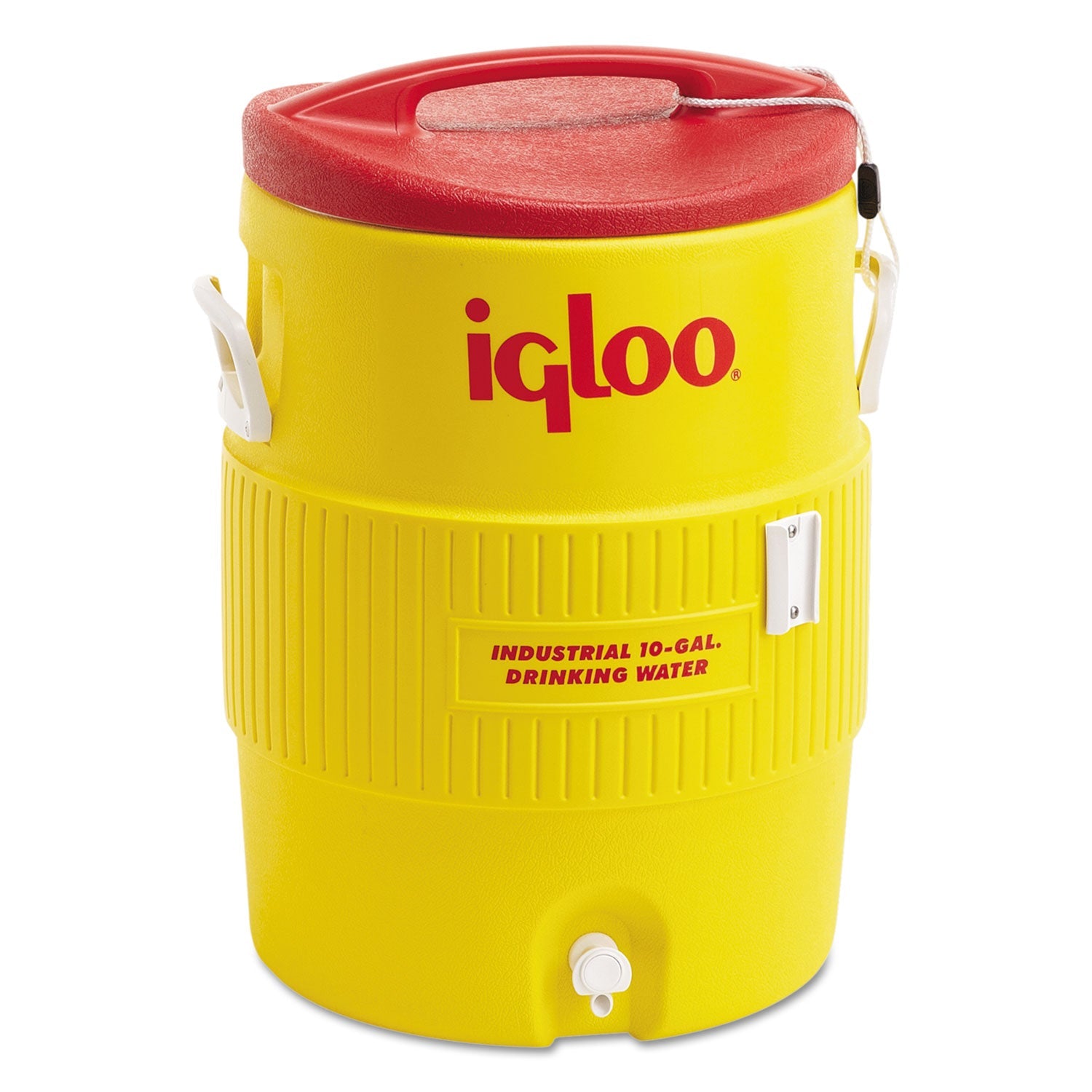Igloo 400 Series Water Cooler, 10 gal, 16 dia  x 23.5 h, /Red