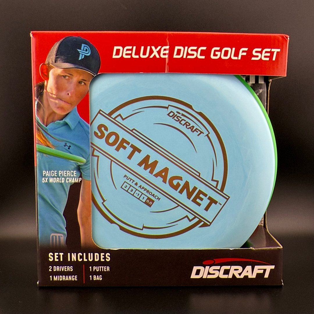Deluxe Disc Golf Set - 4 Discs & Bag