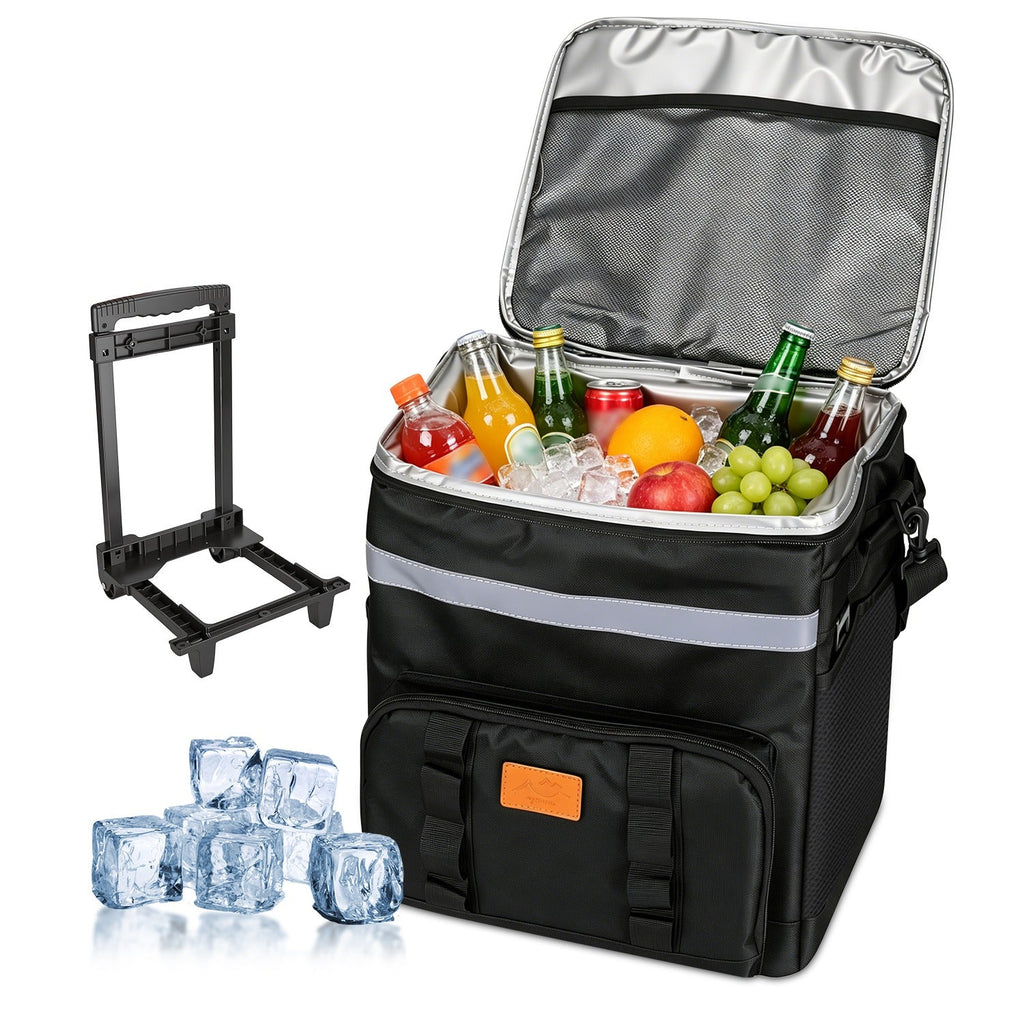 Rolling Cooler Bag with Wheels - 35L Insulated Collapsible