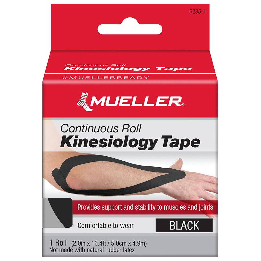 Mueller® Kinesiology Tape – Continuous Roll (Black)