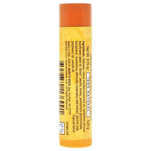 Burts Bees 100% Natural Moisturizing Lip Balm, Honey With Beeswax - 1 Tube, 0.15 Ounce