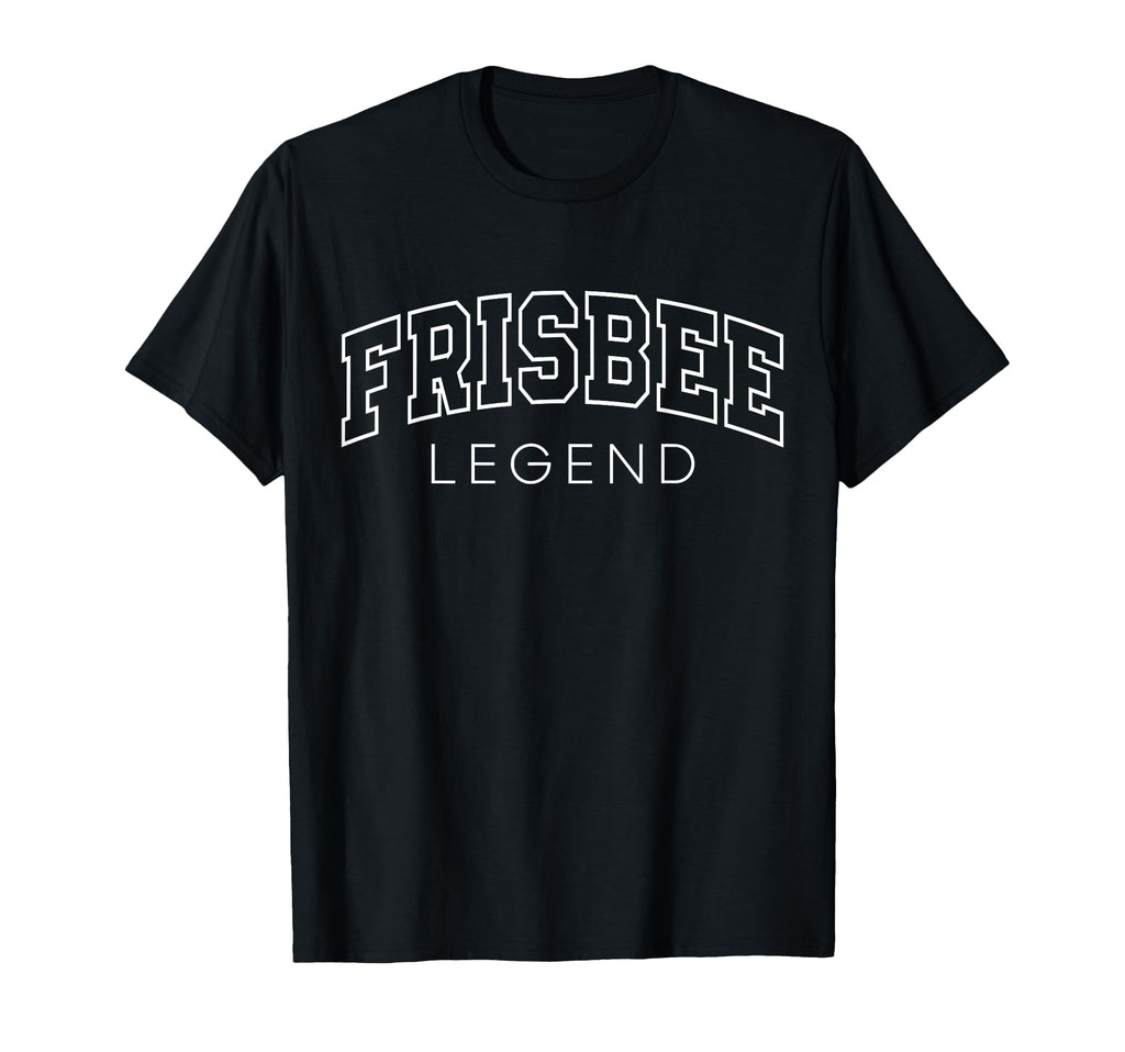 Frisbee Legend Funny Athletic Lettering T-Shirt - Streetwear Style Unisex