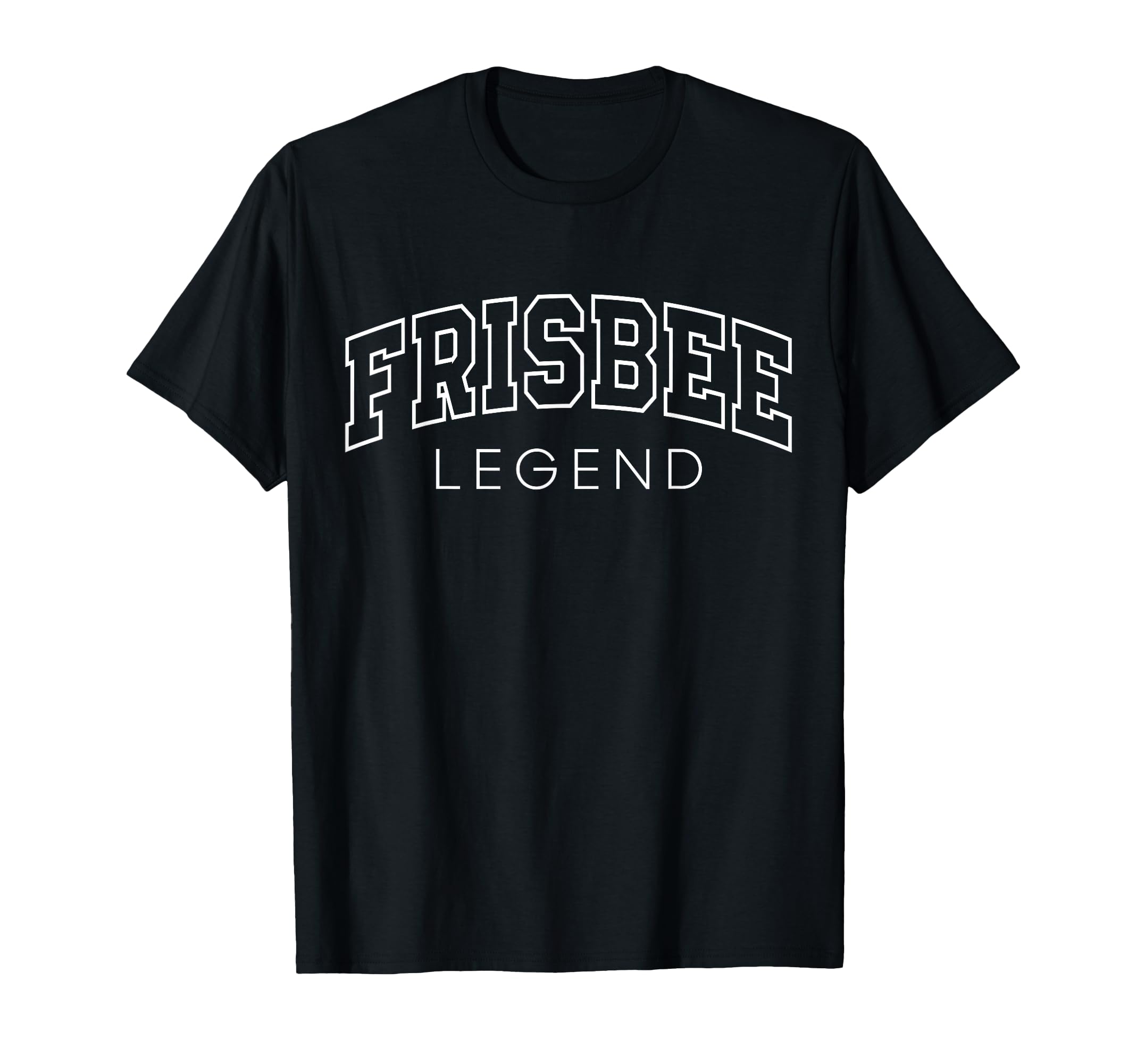 Frisbee Legend Funny Athletic Lettering T-Shirt - Streetwear Style Unisex