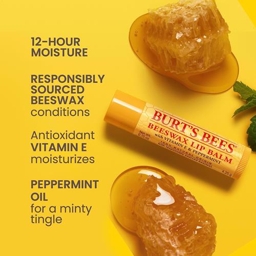 Burts Bees Lip Balm - Original Beeswax, Lip Moisturizer With Responsibly Sourced Beeswax, Tint-Free, Natural Origin Conditioning Treatment, 2 Tubes, 0.15 Oz.
