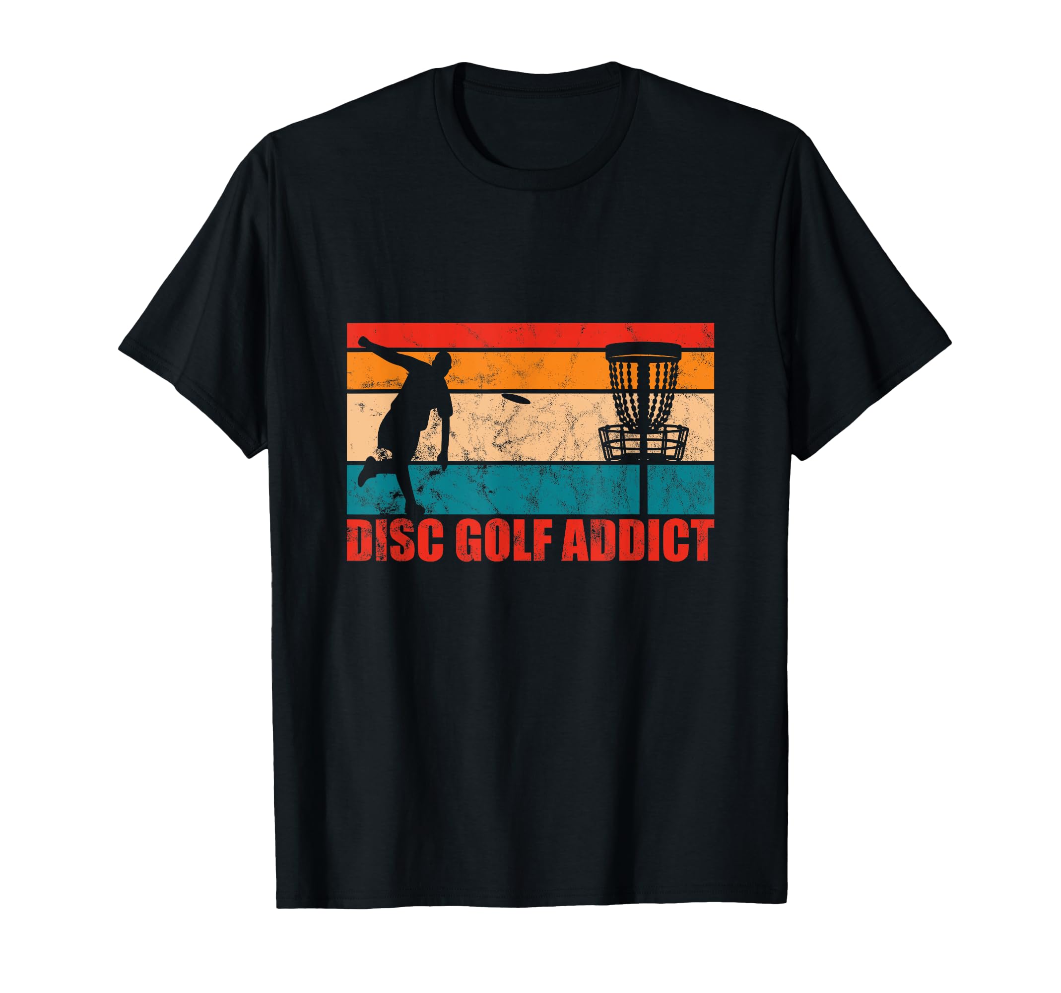 Disc Golfing Addict Funny Disc Golfer Dad T-Shirt - Graphic Print Unisex