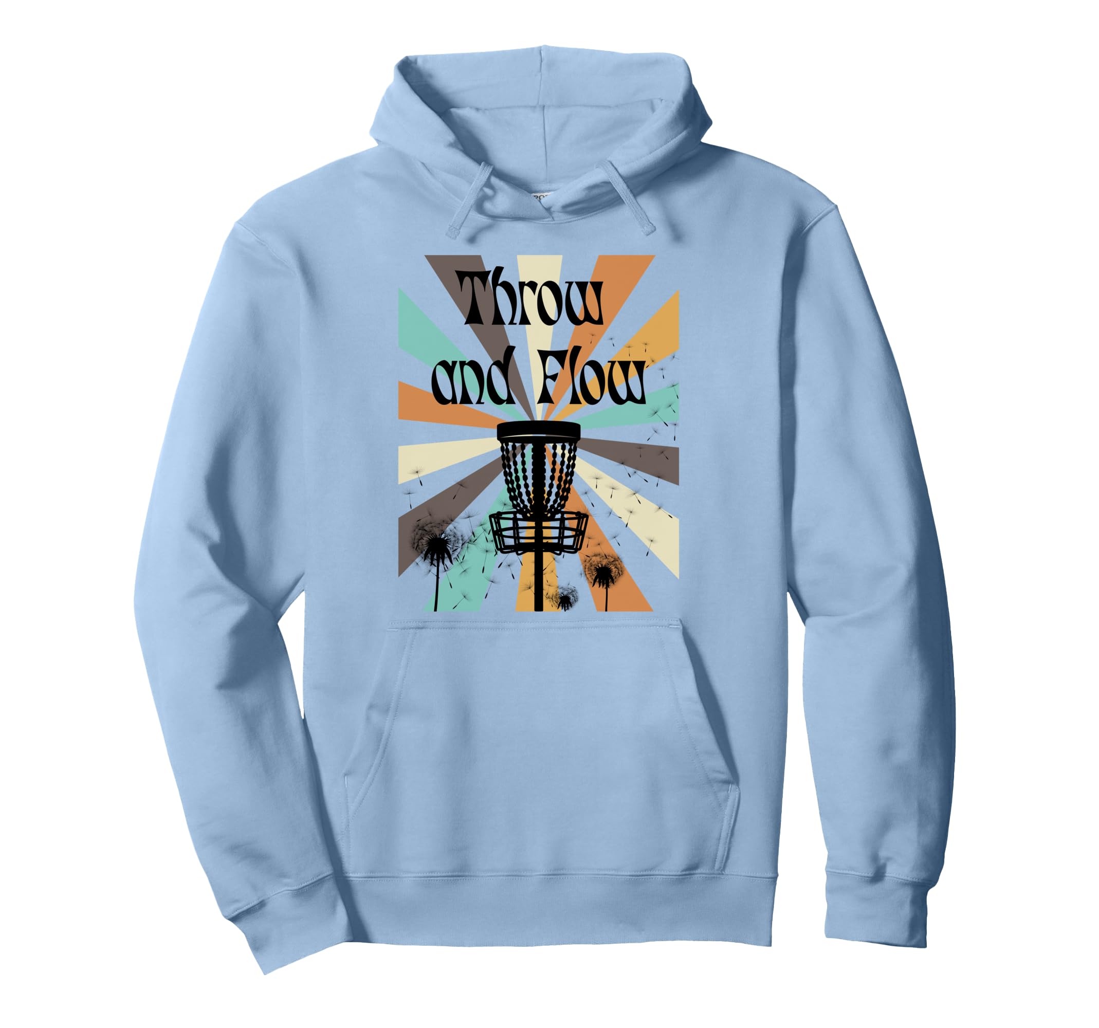 Throw And Flow Disc Golf Boho Nature Chain Hoodie - Novelty Apparel Unisex