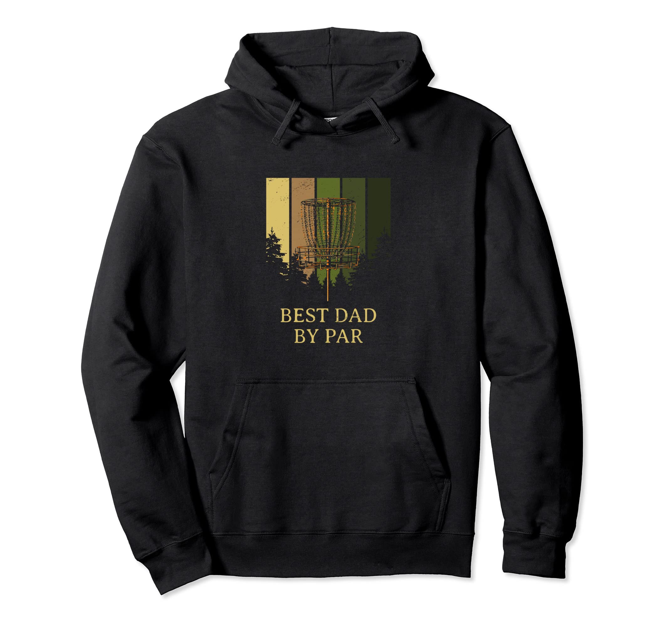 Best Dad Par Disc Golf Fathers Day Golfer Hoodie - Minimalist Print Unisex
