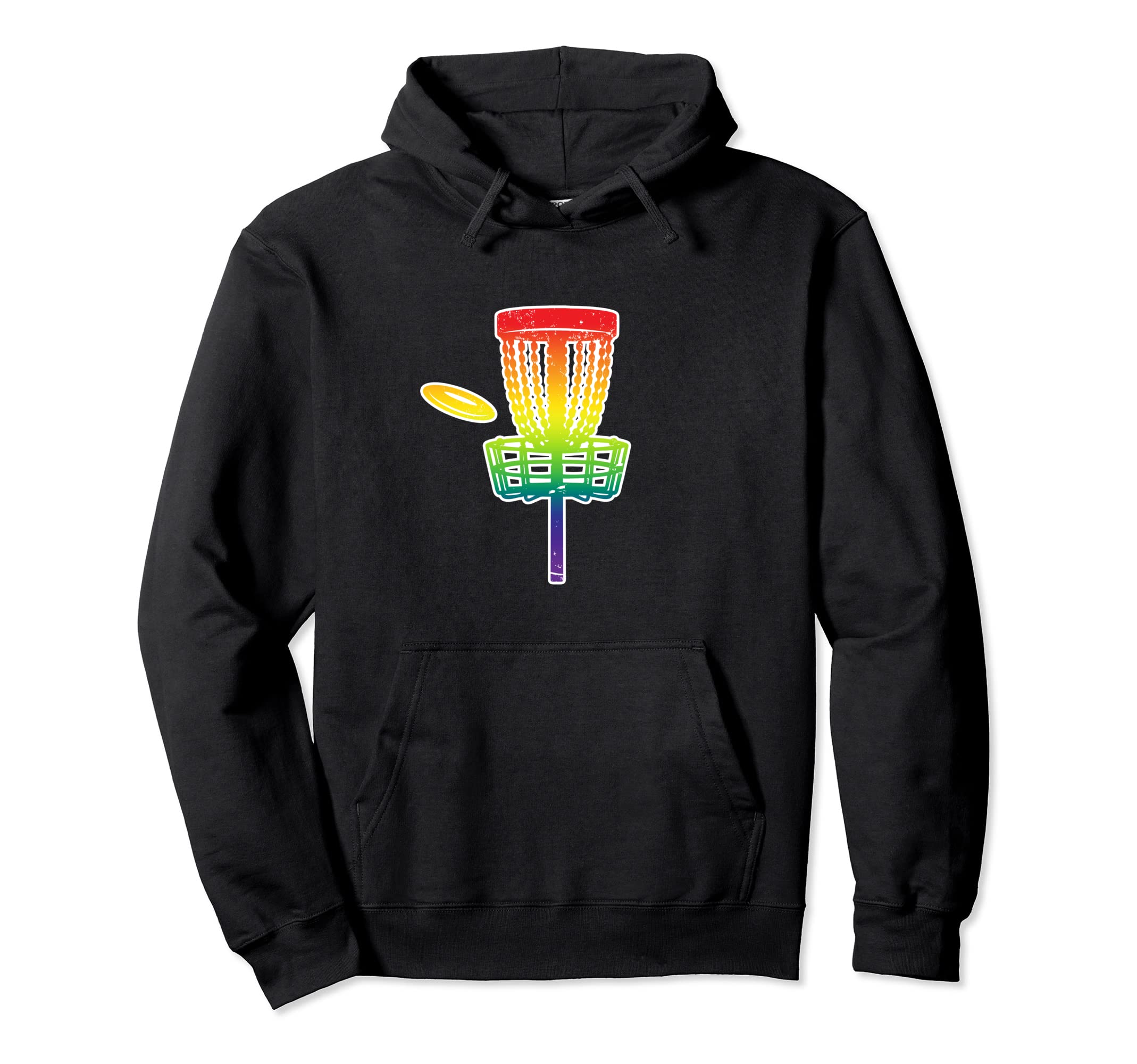 Disc Golf Basket Lgbtq Rainbow Gay Hoodie - Streetwear Style Men Women