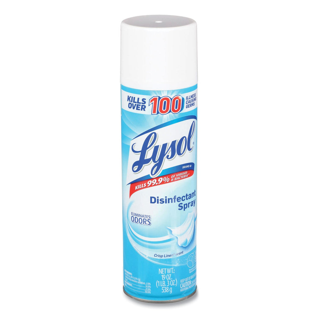 LYSOL Disinfectant Spray, Crisp Linen Scent, 19 oz Aerosol Spray