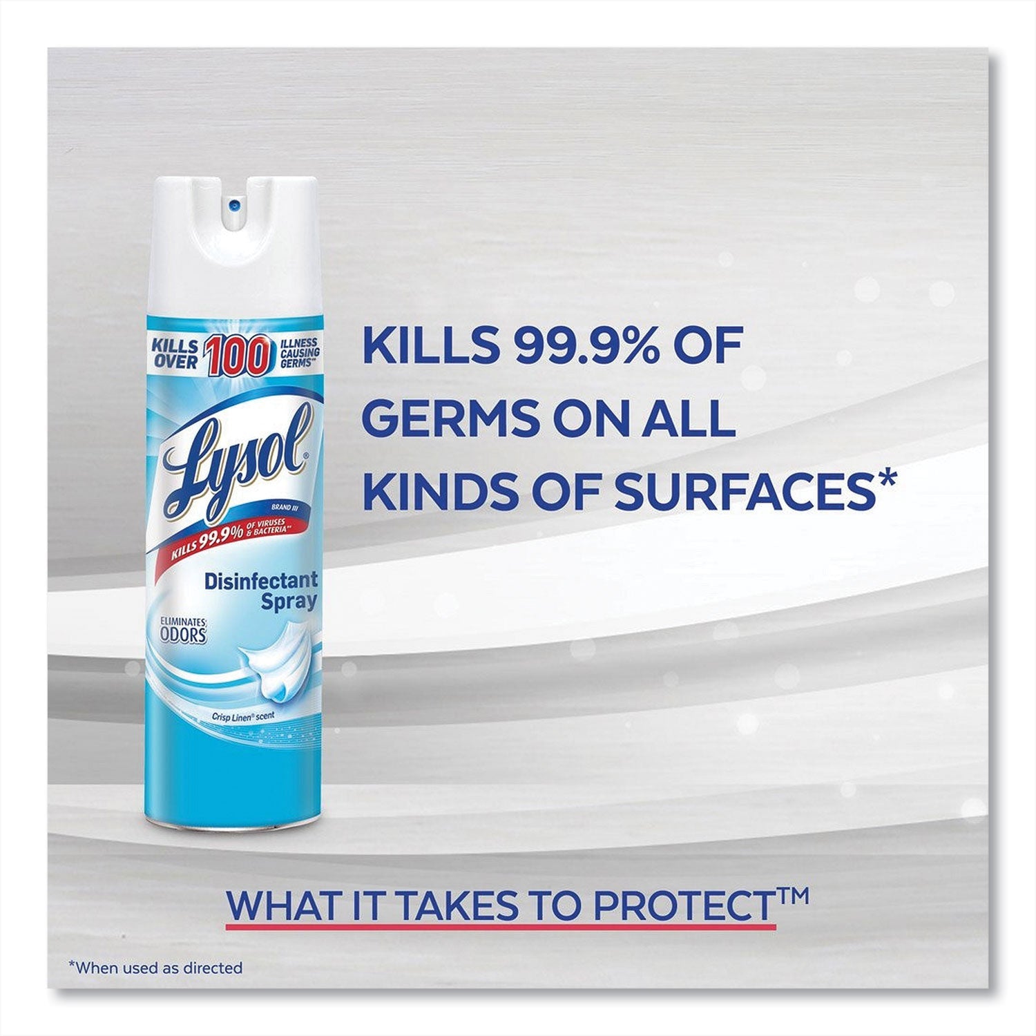 LYSOL Disinfectant Spray, Crisp Linen Scent, 19 oz Aerosol Spray