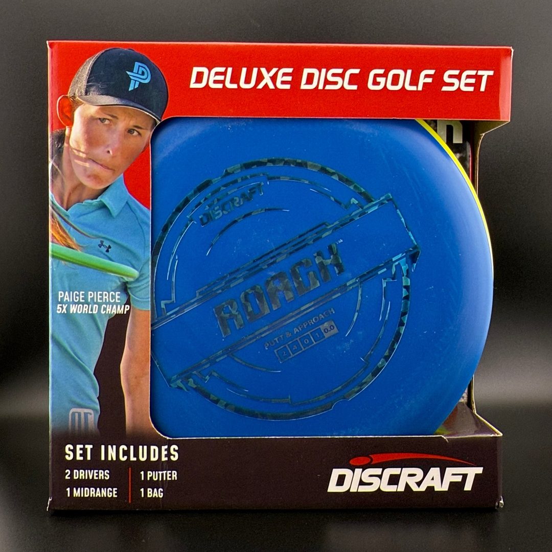 Deluxe Disc Golf Set - 4 Discs & Bag
