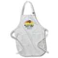 Apron - No Little Balls Just Big Discs in gradient lettering on white. Stamp City - typography - disc golf
