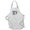Apron - How to Play Disc Golf Throw Curse Find disc Repeat. Black on white. Stamp City - typography - disc golf