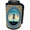3dRose Blue skies and text to putt plastic in its place, the... - Can Cooler Bottle Wrap (cc_350049)