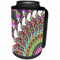 3dRose Perkins Designs Disc Golf - Abstract Disc Golf Putter - sports image features colorful frisbee disc golf puttter - Can Cooler Bottle Wrap (cc_53331)
