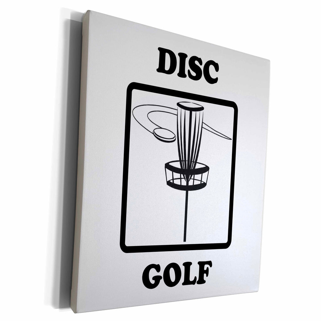 3dRose EvaDane - Signs - Disc golf - Museum Grade Canvas Wrap (cw_149827)