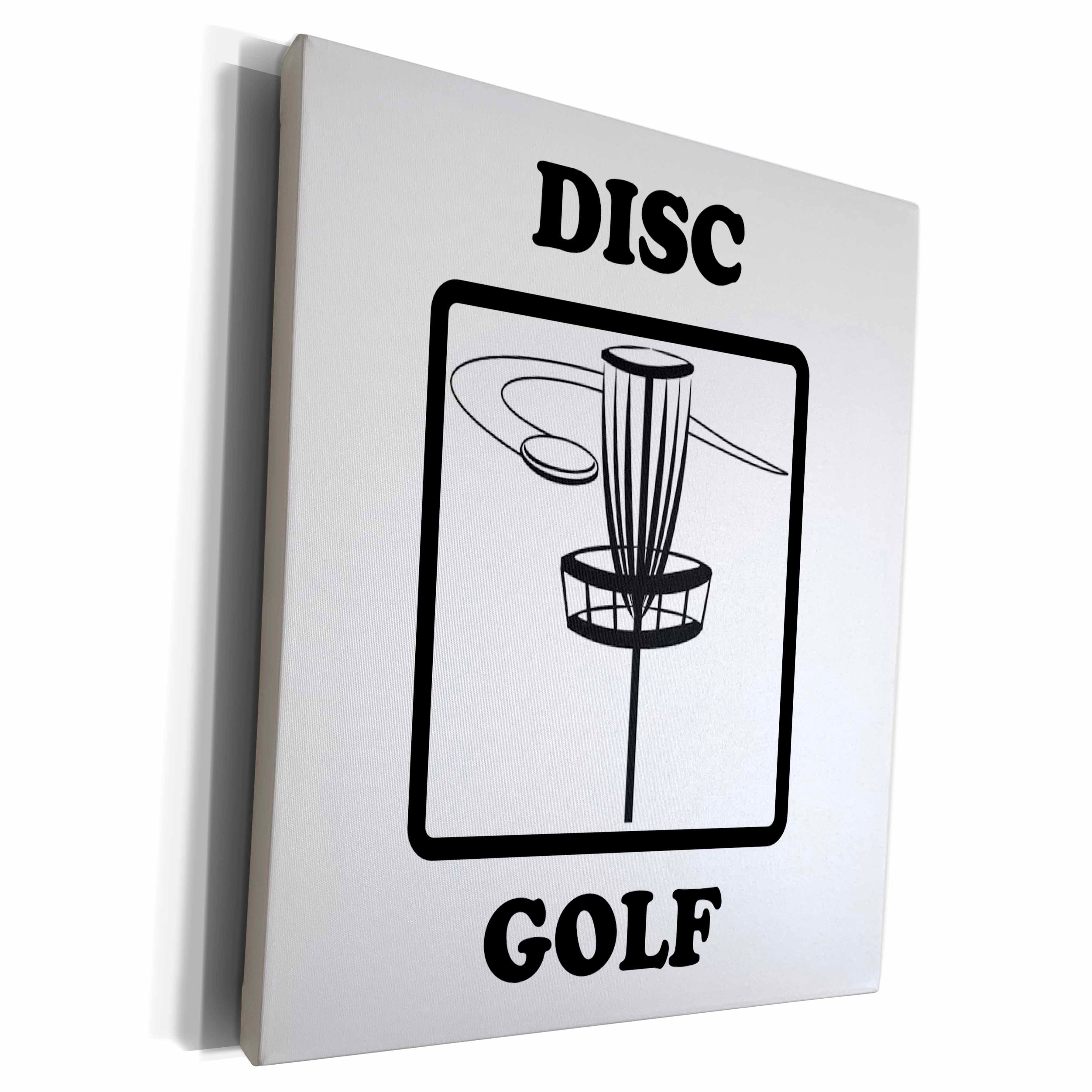 3dRose EvaDane - Signs - Disc golf - Museum Grade Canvas Wrap (cw_149827)