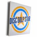 3dRose Disc Golf Star - text with chains disc golf star... - Museum Grade Canvas Wrap (cw_173457)