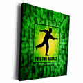 3dRose Phil The Basket disc golfer throwing frisbee... - Museum Grade Canvas Wrap (cw_18176)