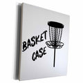 3dRose Basket case Written Near a Black disc Golf Basket on... - Museum Grade Canvas Wrap (cw-382283)