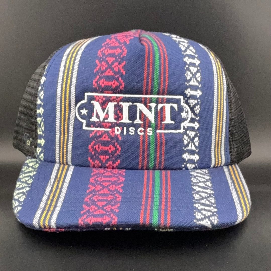 Trucker Snapback Hat - Fancy Print - Mint Discs