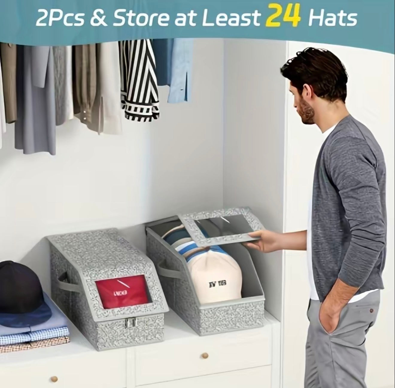 StackPro Baseball Cap Organizer