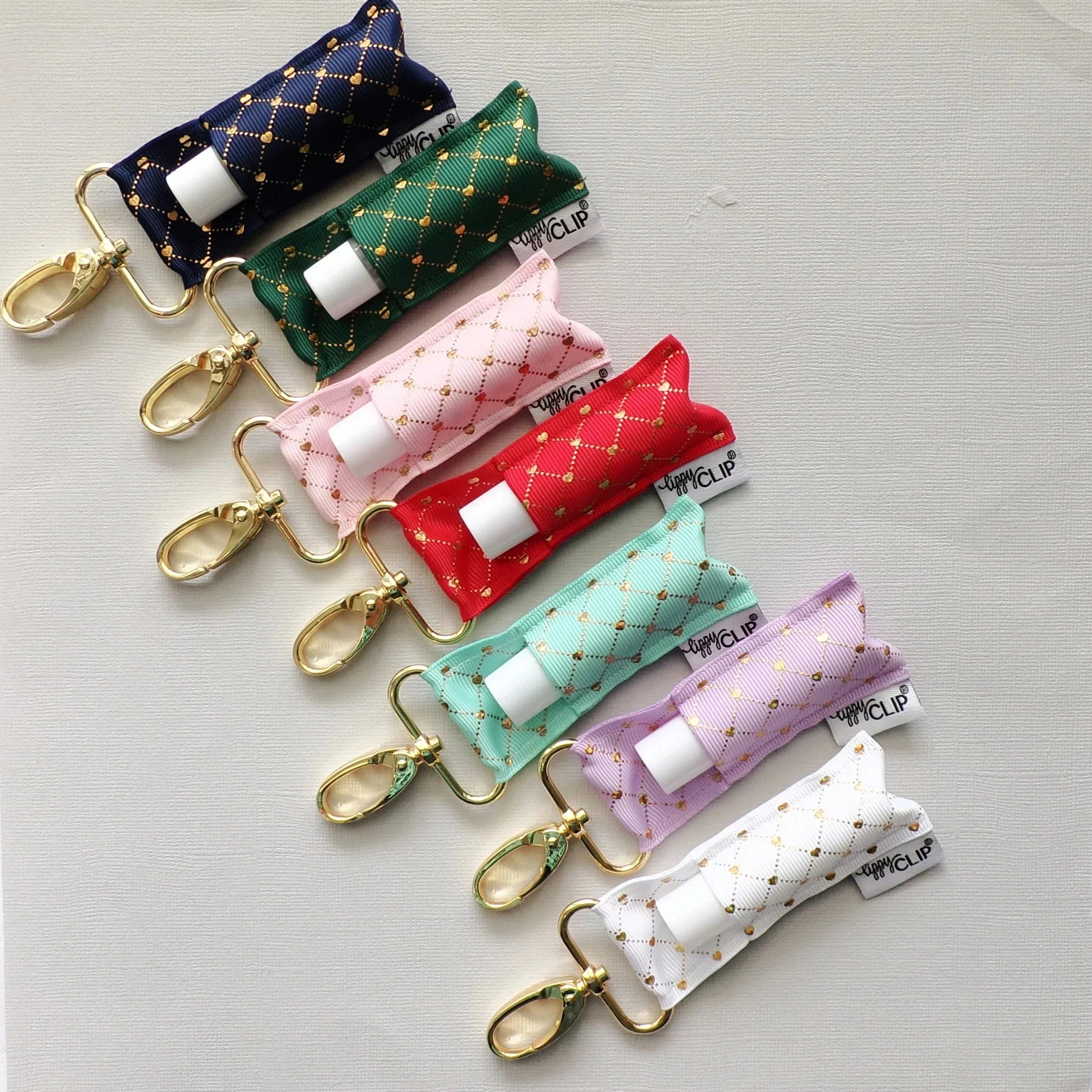 Gold Lattice on Aqua LippyClip®