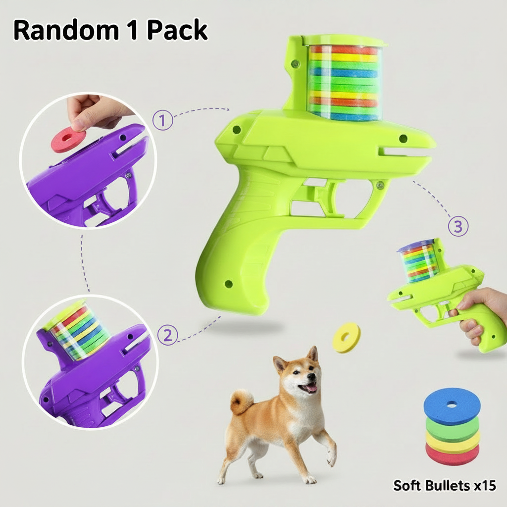 2-in-1 Disc Bullet Launcher Toy