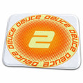 Dish Drying Mat - Deuce 2 disc golf graphic design using the number 2 and deuce text Designs Disc Golf