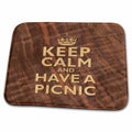 Dish Drying Mat - Keep Calm and Have a Picnic Marquetry Effect Designs