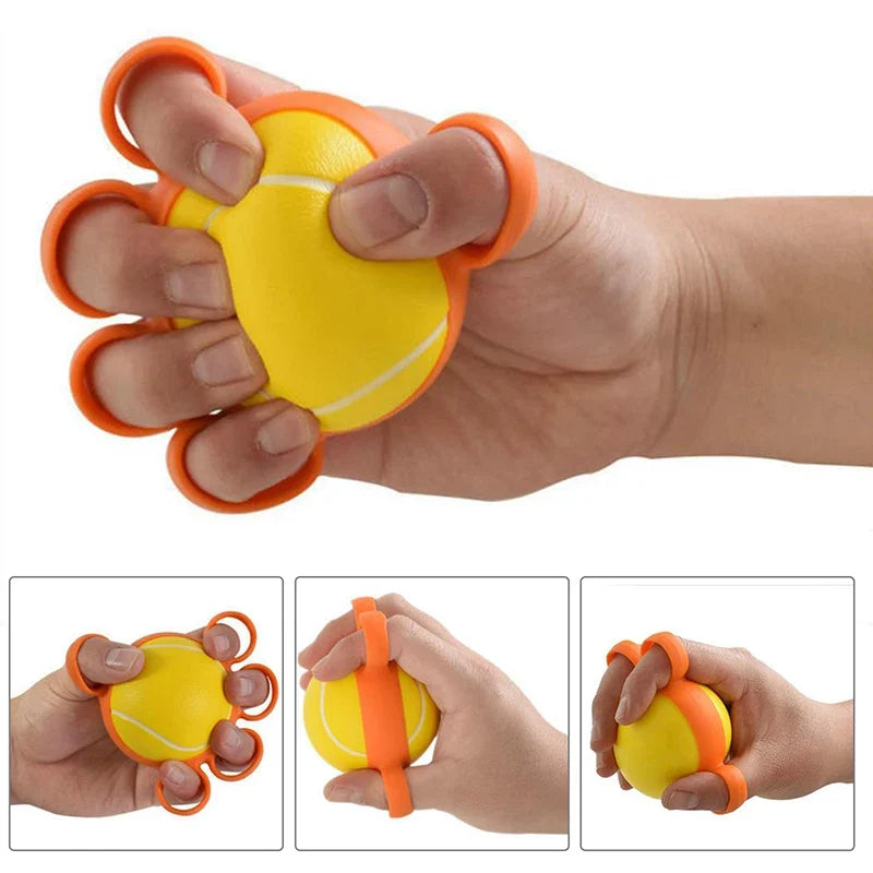 Hand Therapy Ball | Finger Exercise Grip Strength Trainer for Rehabilitation, Arthritis, Elderly, Stress Relief & Muscle Recovery