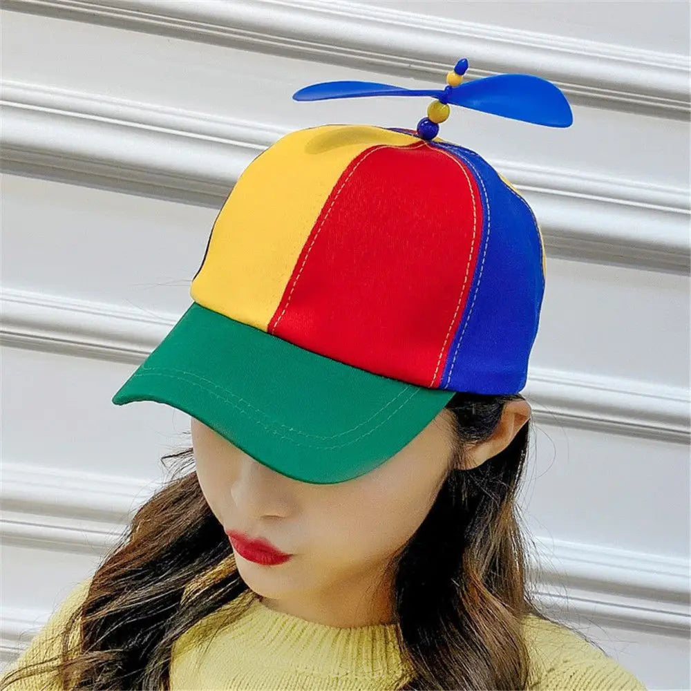 Funny Helicopter Propeller Snapback Hat for Parties and Outdoor Fun