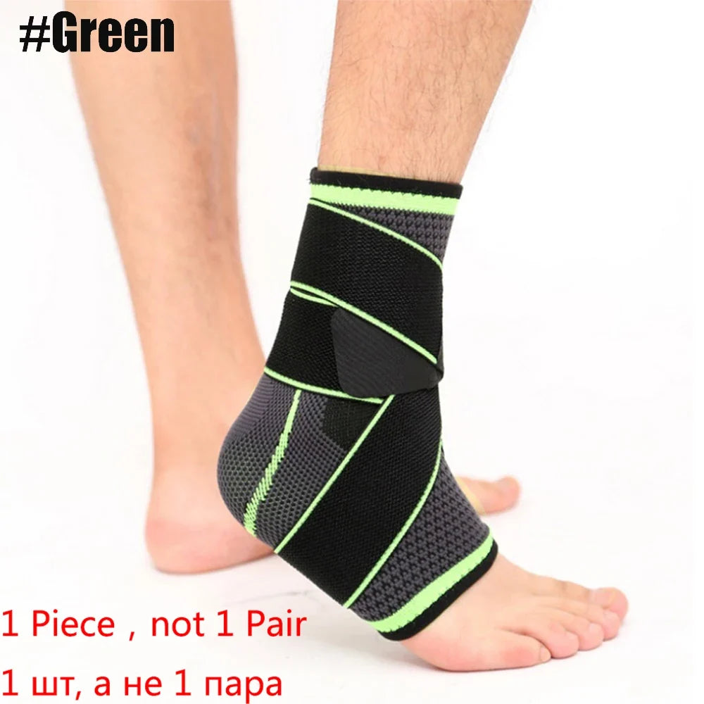 1 PC Sports Ankle Brace Compression Strap Sleeves Support Pressurized Elastic Bandage Foot Protective Gear Gym Fitness Accessory