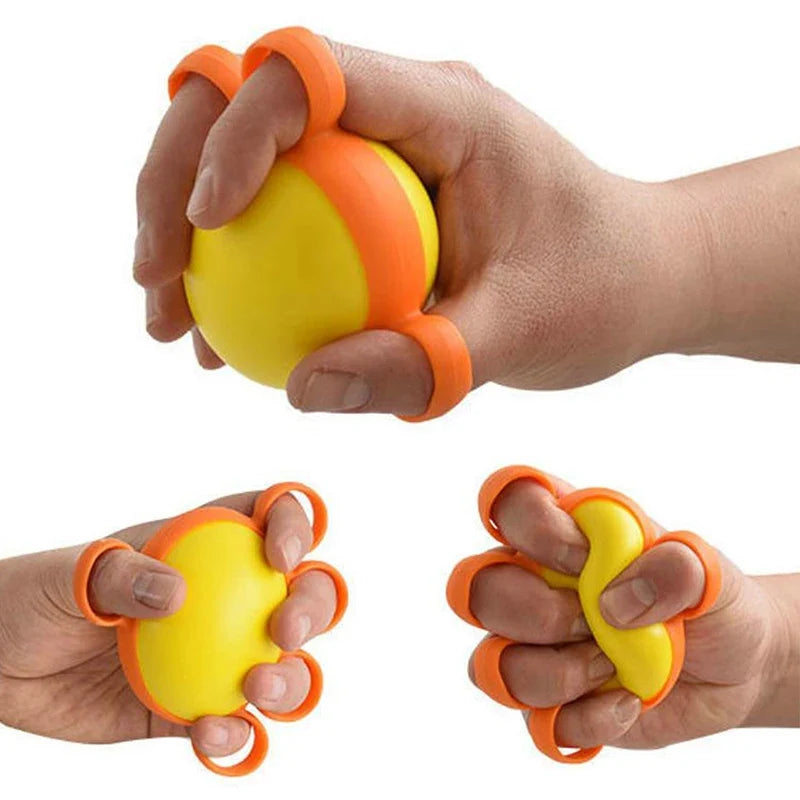 Hand Therapy Ball | Finger Exercise Grip Strength Trainer for Rehabilitation, Arthritis, Elderly, Stress Relief & Muscle Recovery
