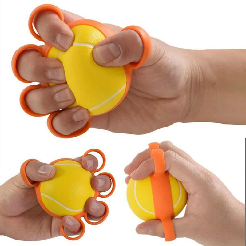 Hand Therapy Ball | Finger Exercise Grip Strength Trainer for Rehabilitation, Arthritis, Elderly, Stress Relief & Muscle Recovery