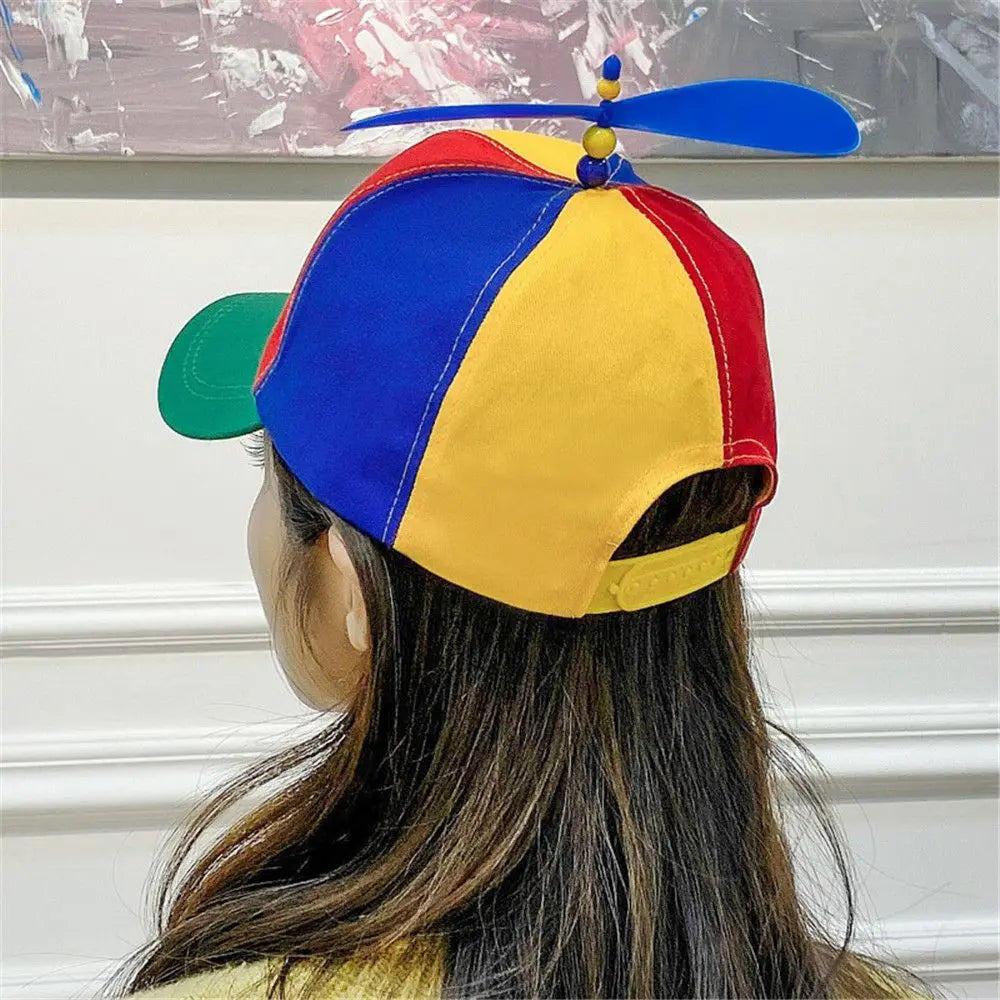 Funny Helicopter Propeller Snapback Hat for Parties and Outdoor Fun
