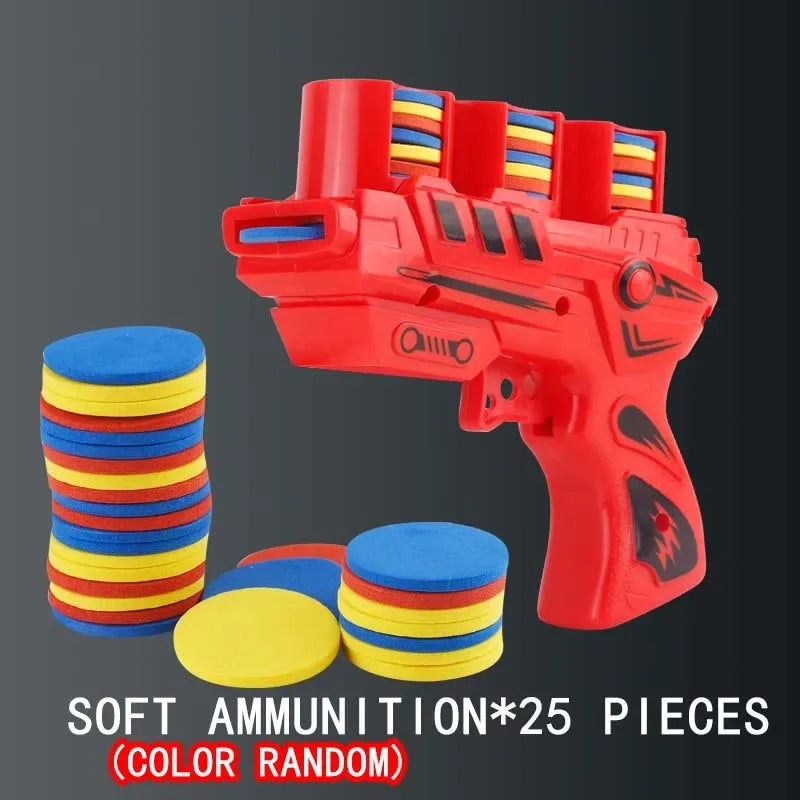 Kids Soft Catapult Flying Saucer Gun Toy | EVA Foam Shooting Toy for Parent-Child Play