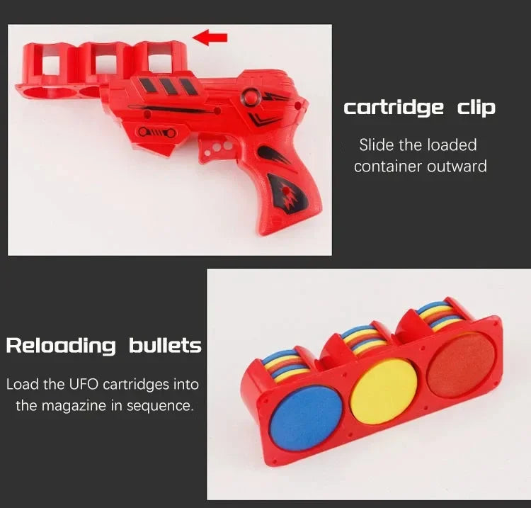 Kids Soft Catapult Flying Saucer Gun Toy | EVA Foam Shooting Toy for Parent-Child Play