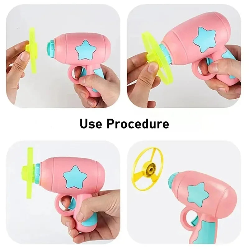 Interactive Cat Flying Disc Launcher Toy for Training and Play
