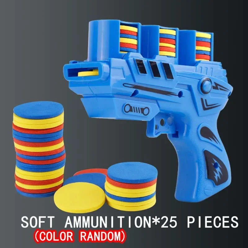 Kids Soft Catapult Flying Saucer Gun Toy | EVA Foam Shooting Toy for Parent-Child Play