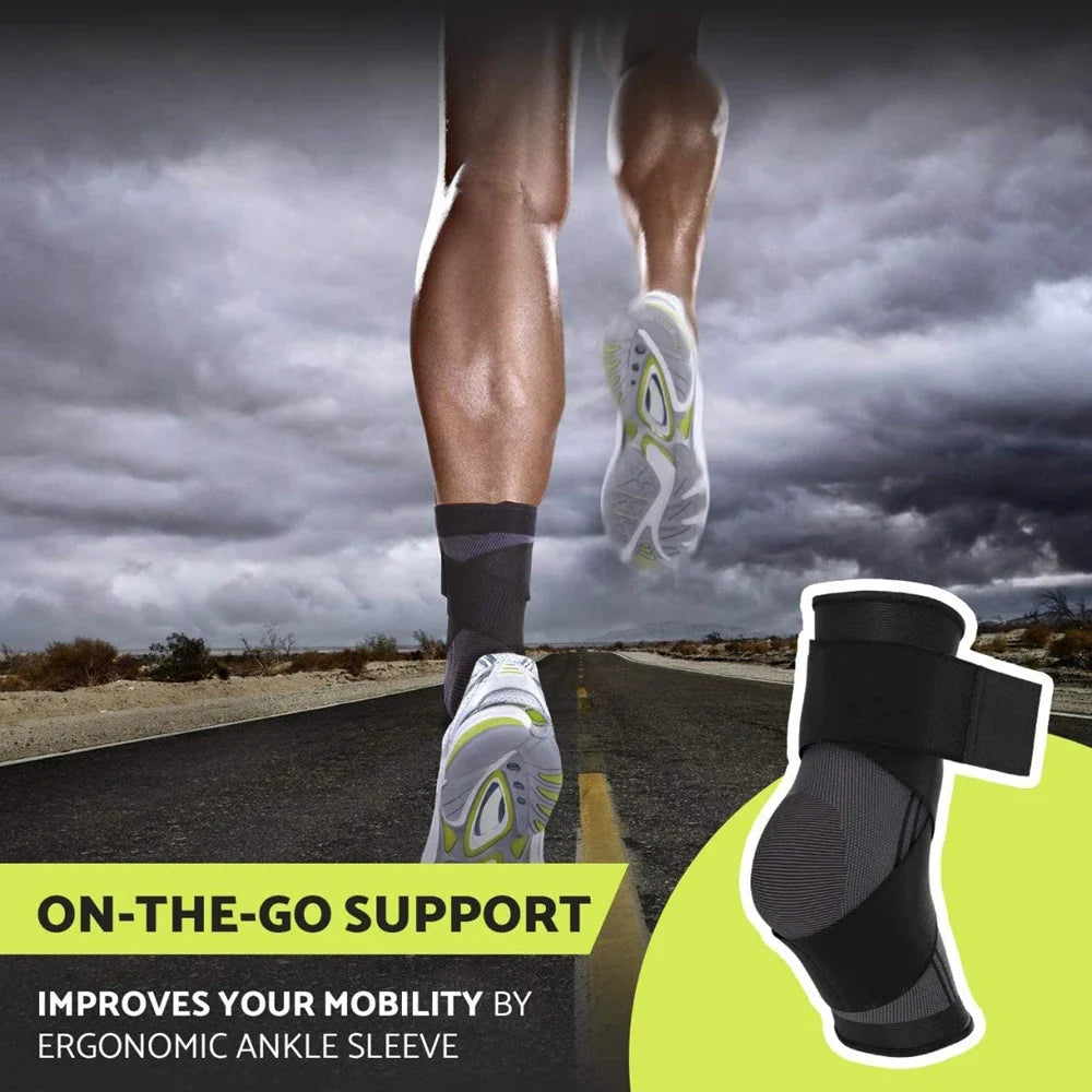 1 PC Sports Ankle Brace Compression Strap Sleeves Support Pressurized Elastic Bandage Foot Protective Gear Gym Fitness Accessory