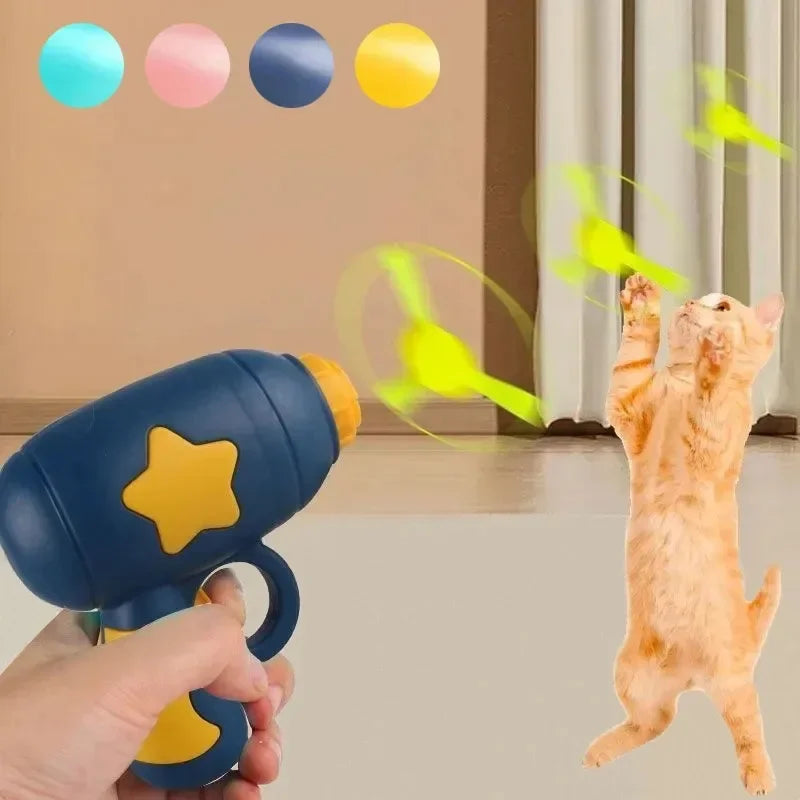 Interactive Cat Flying Disc Launcher Toy for Training and Play