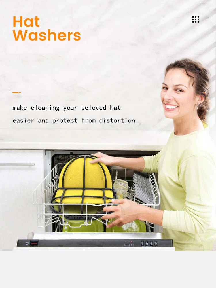 2Pcs/set Hat washing set, baseball duckbill cap, washing and sun drying integrated, non deformed machine wash protective rack