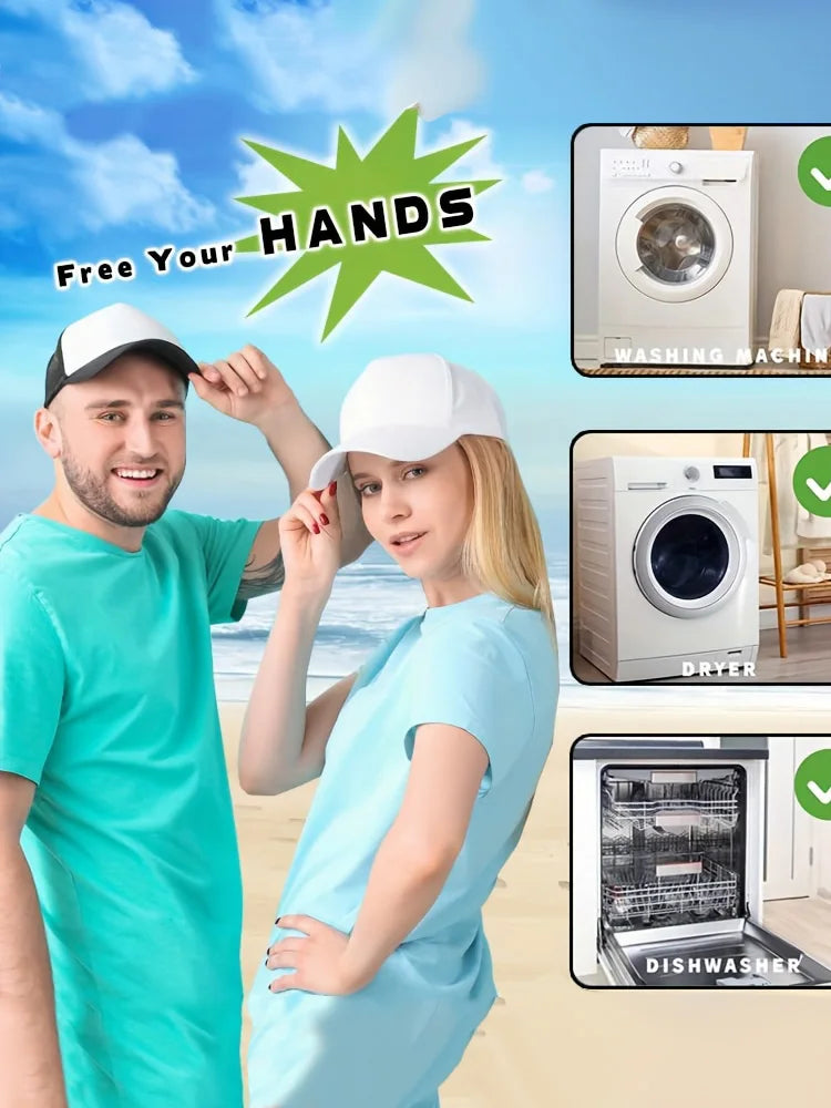 2Pcs/set Hat washing set, baseball duckbill cap, washing and sun drying integrated, non deformed machine wash protective rack