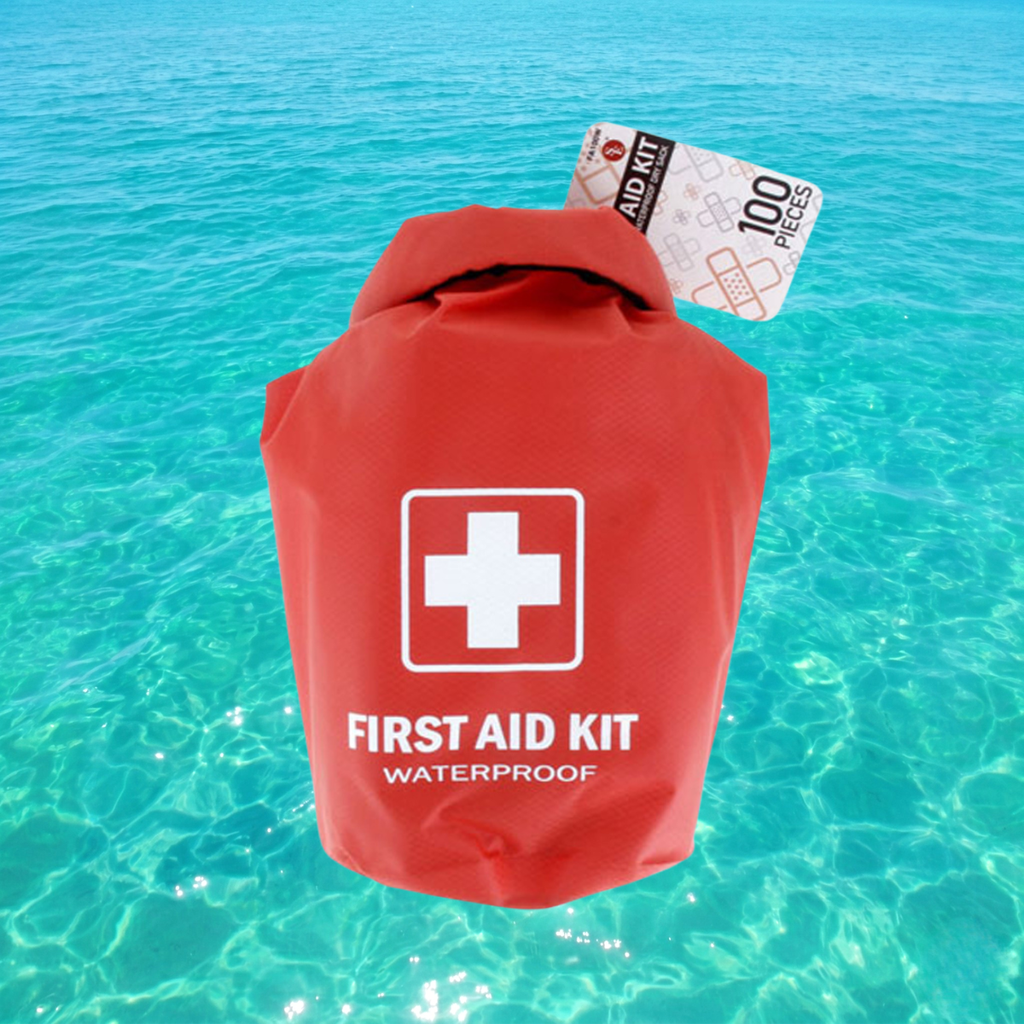 All Purpose First Aid Kit, Waterproof Dry Bag, Red