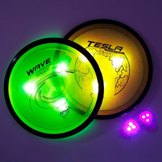 MVP Tri-Lit Turquoise LED Disc Lights - 10 Pack