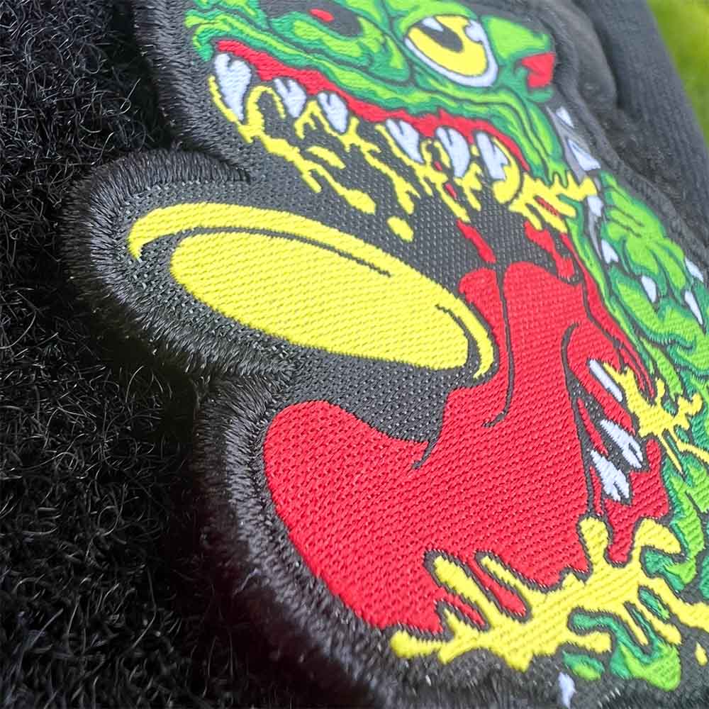 Angry Discin' Dog Disc Golf Patch - Hook And Loop