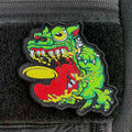 Angry Discin' Dog Disc Golf Patch - Hook And Loop