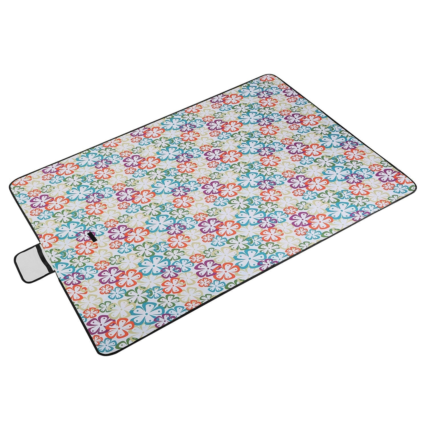 60" x 78" Waterproof Picnic Blanket Handy Mat with Strap Foldable Camping Rug for Camping Hiking Grass Travelling