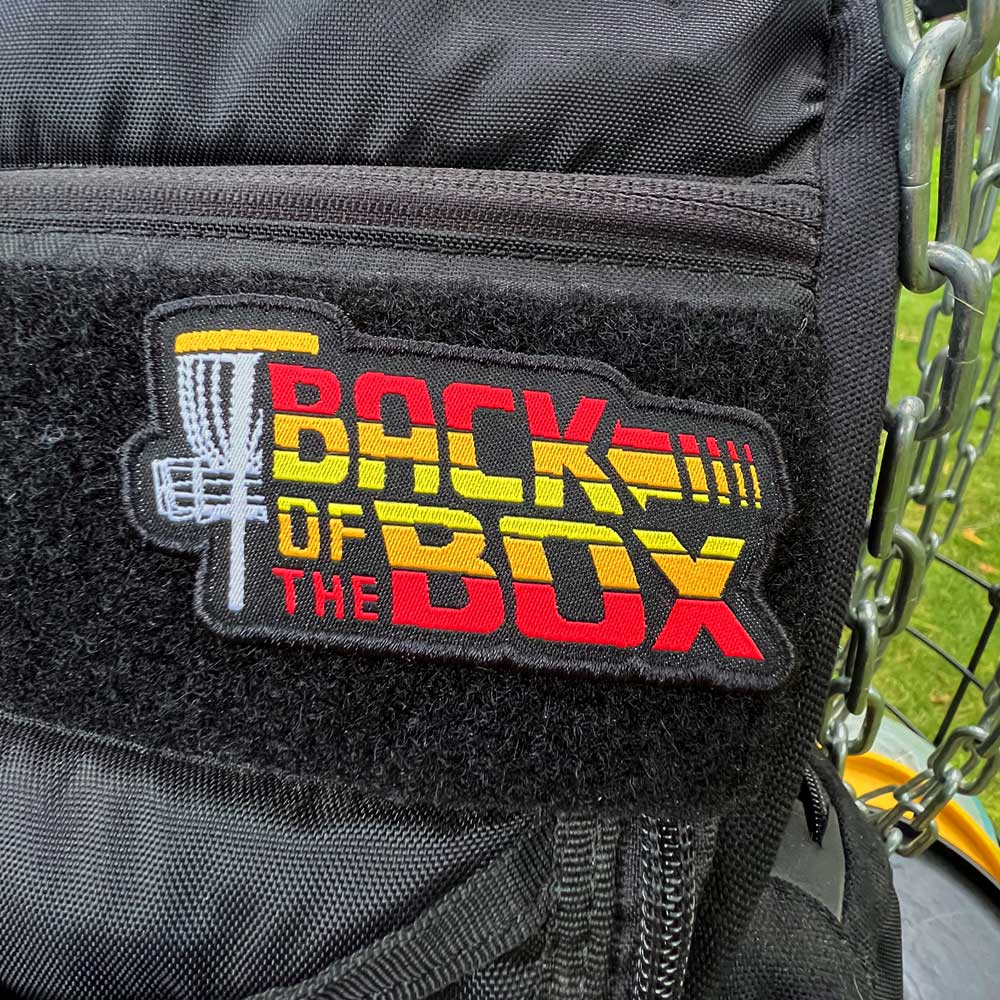 Back Of The Box Disc Golf Patch - Hook And Loop